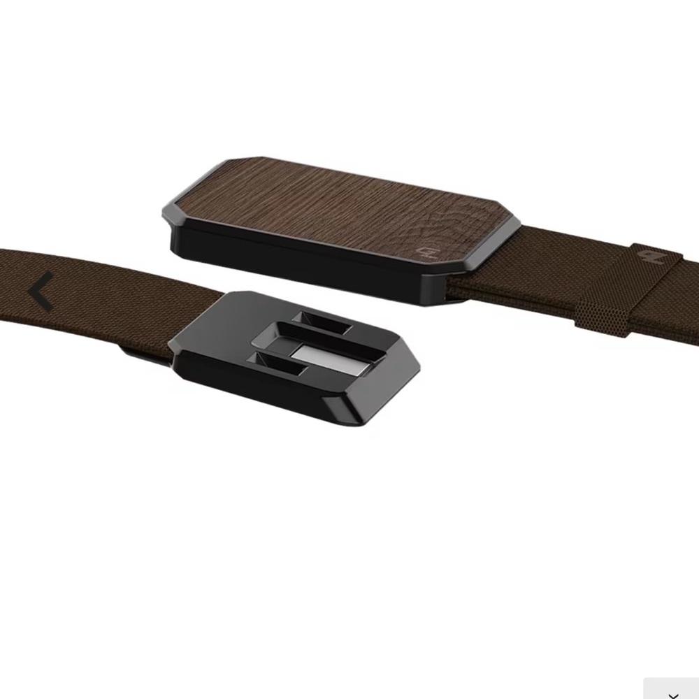 NWT Groove Belt small with Rich Wood Detail - Picture 3 of 9